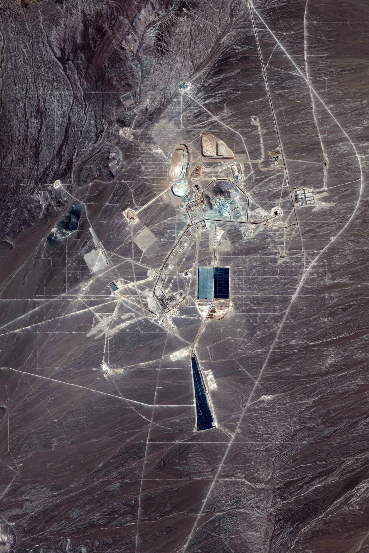 Aerial view of mine site