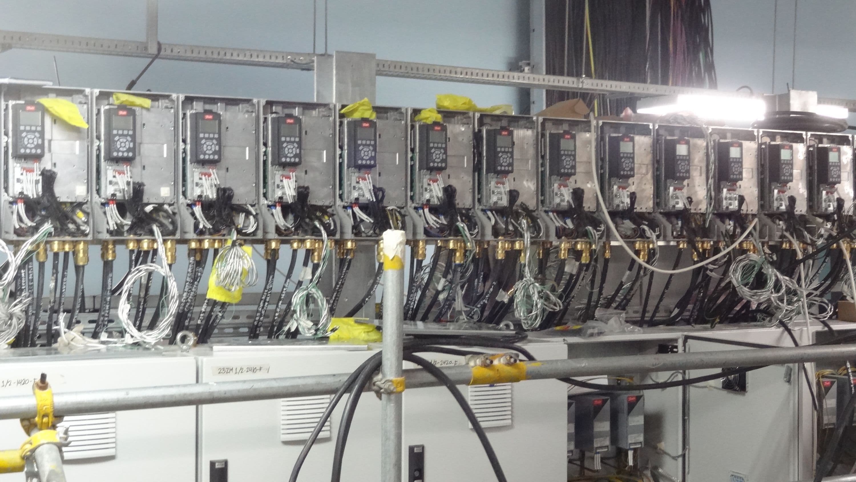 Rack-mounted VSDs in the substation