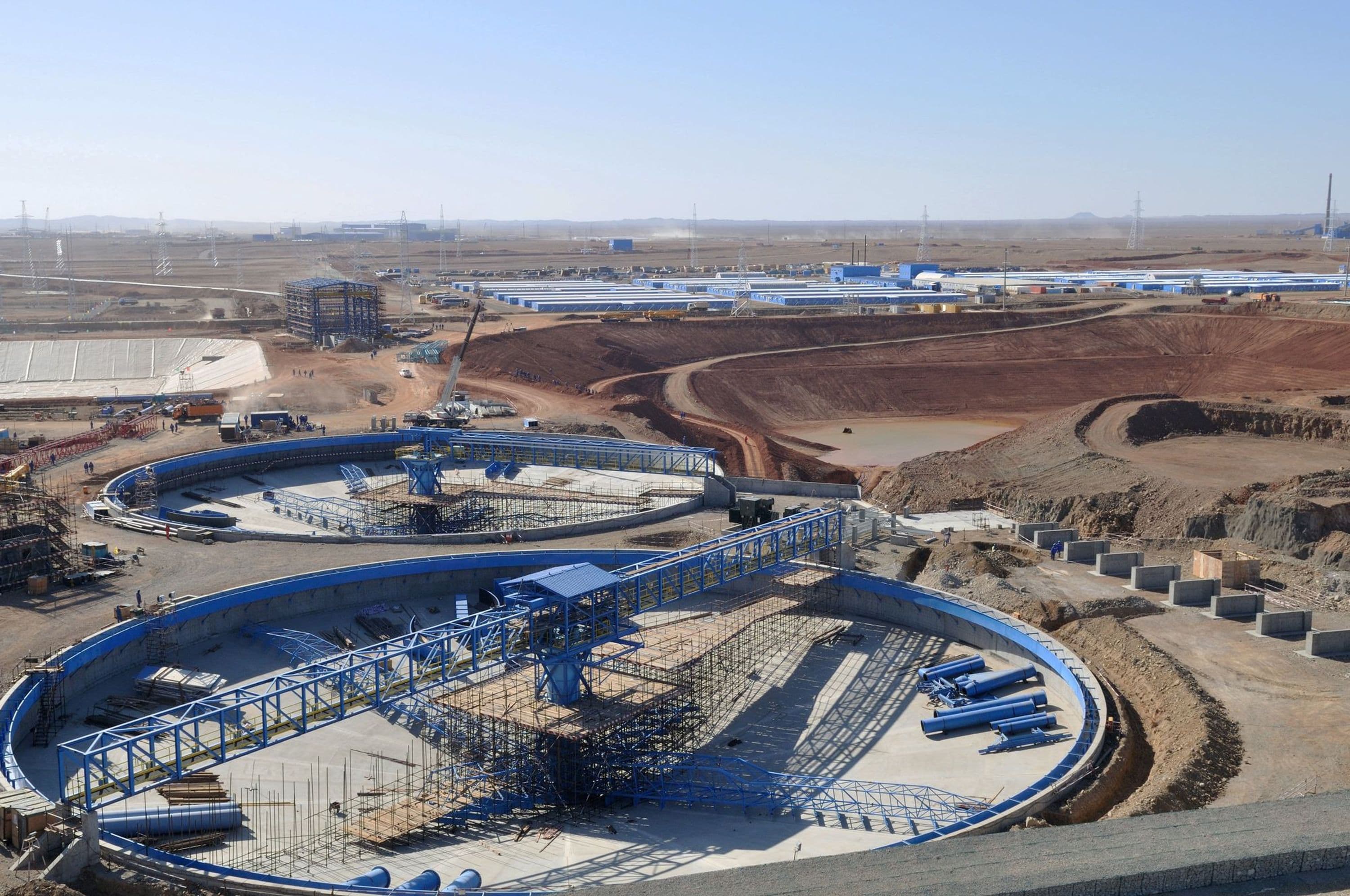 Foundations for Tailings Thickeners No. 1 and 2 and Control Room