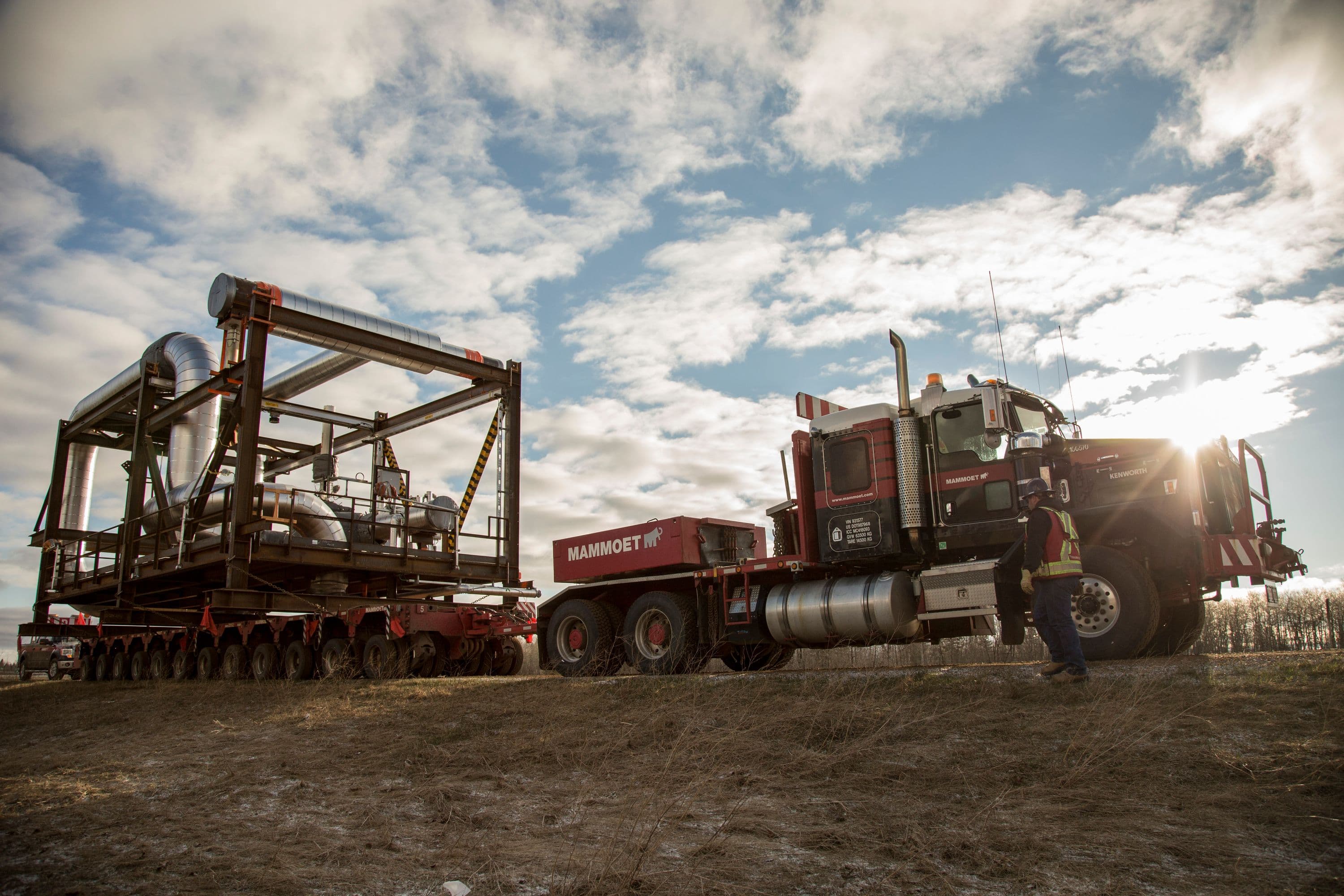 Transportation of Module 4610 CBR to site along heavy haul corridor, 1