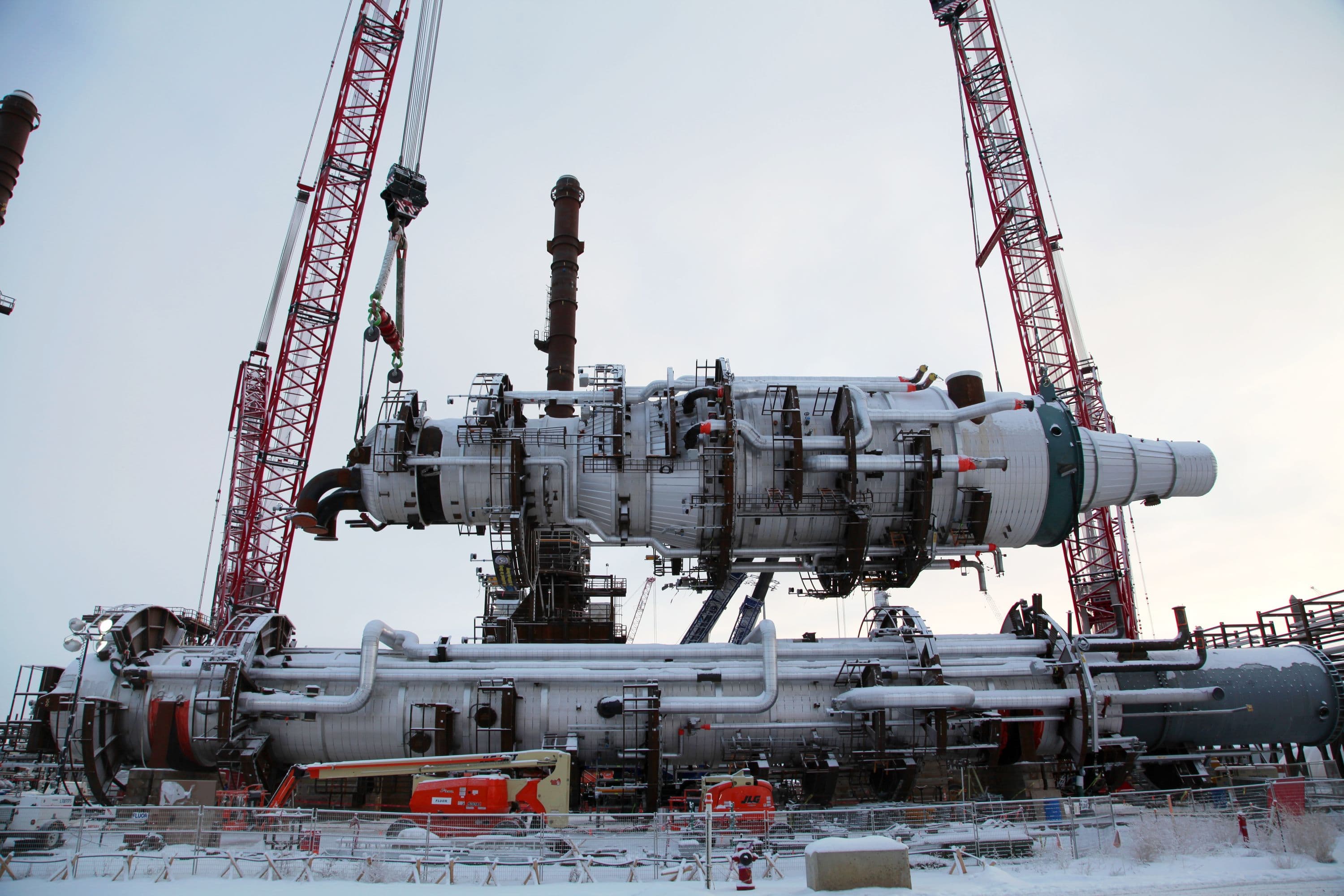 Vac tower in process of a lift