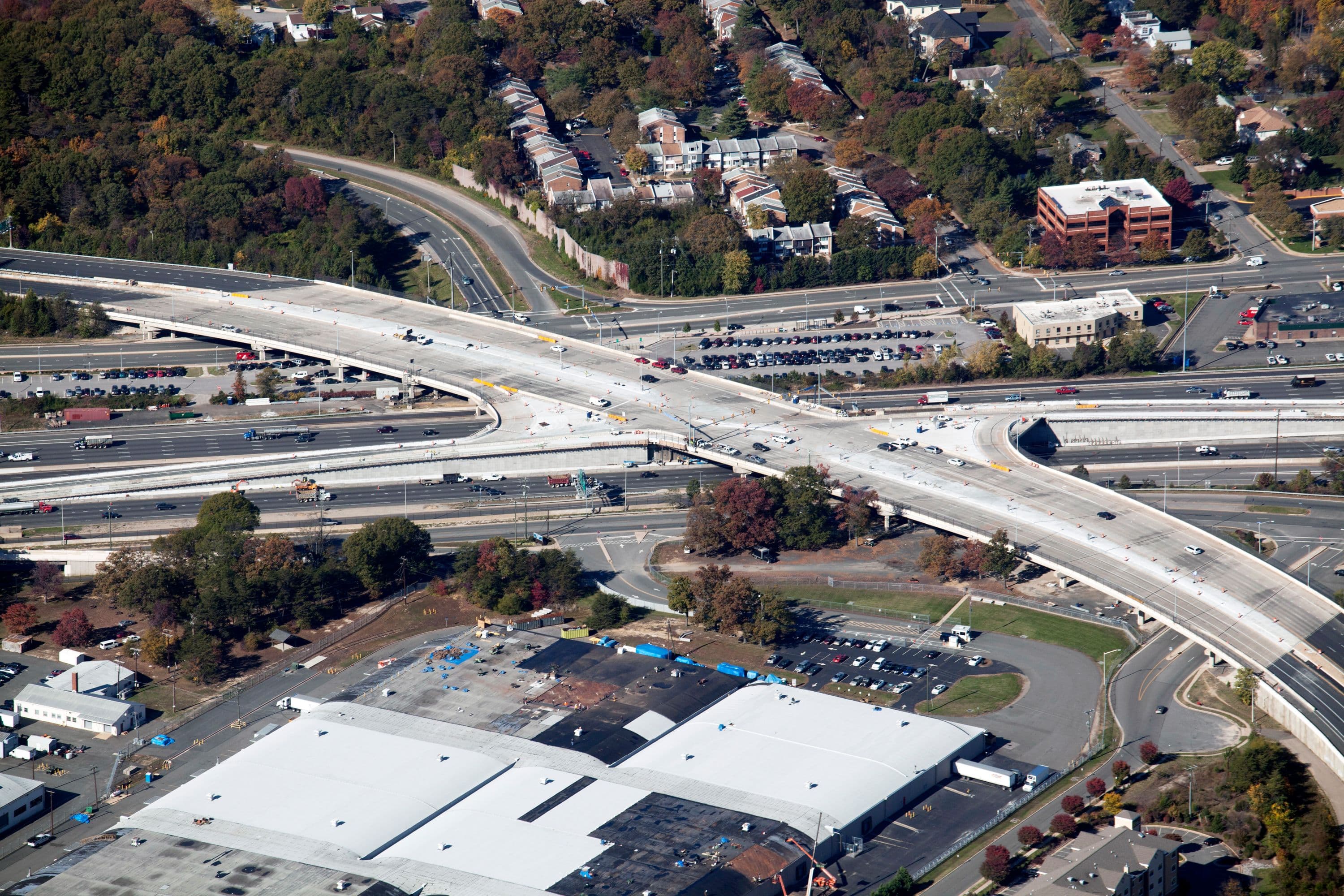 I-95 express lane install from Garrisonville to Springfield