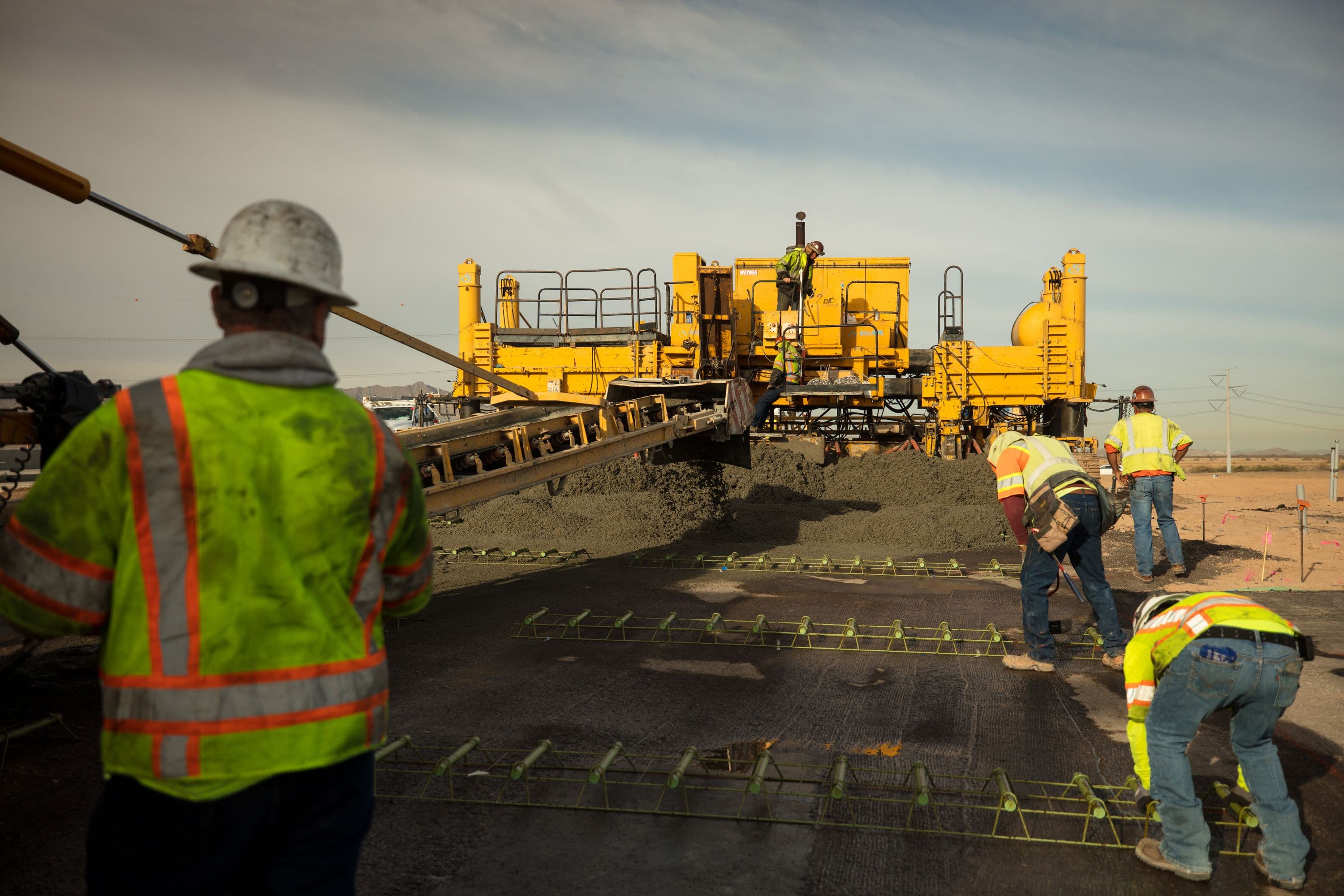 Elliot Road bridge asphalt laying