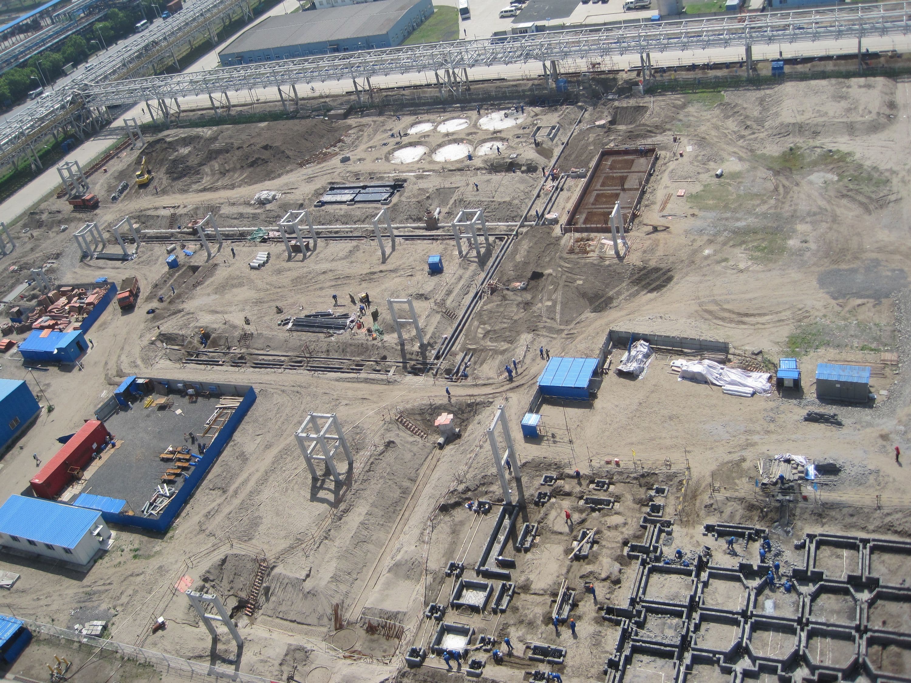 Empty block field ready for construction