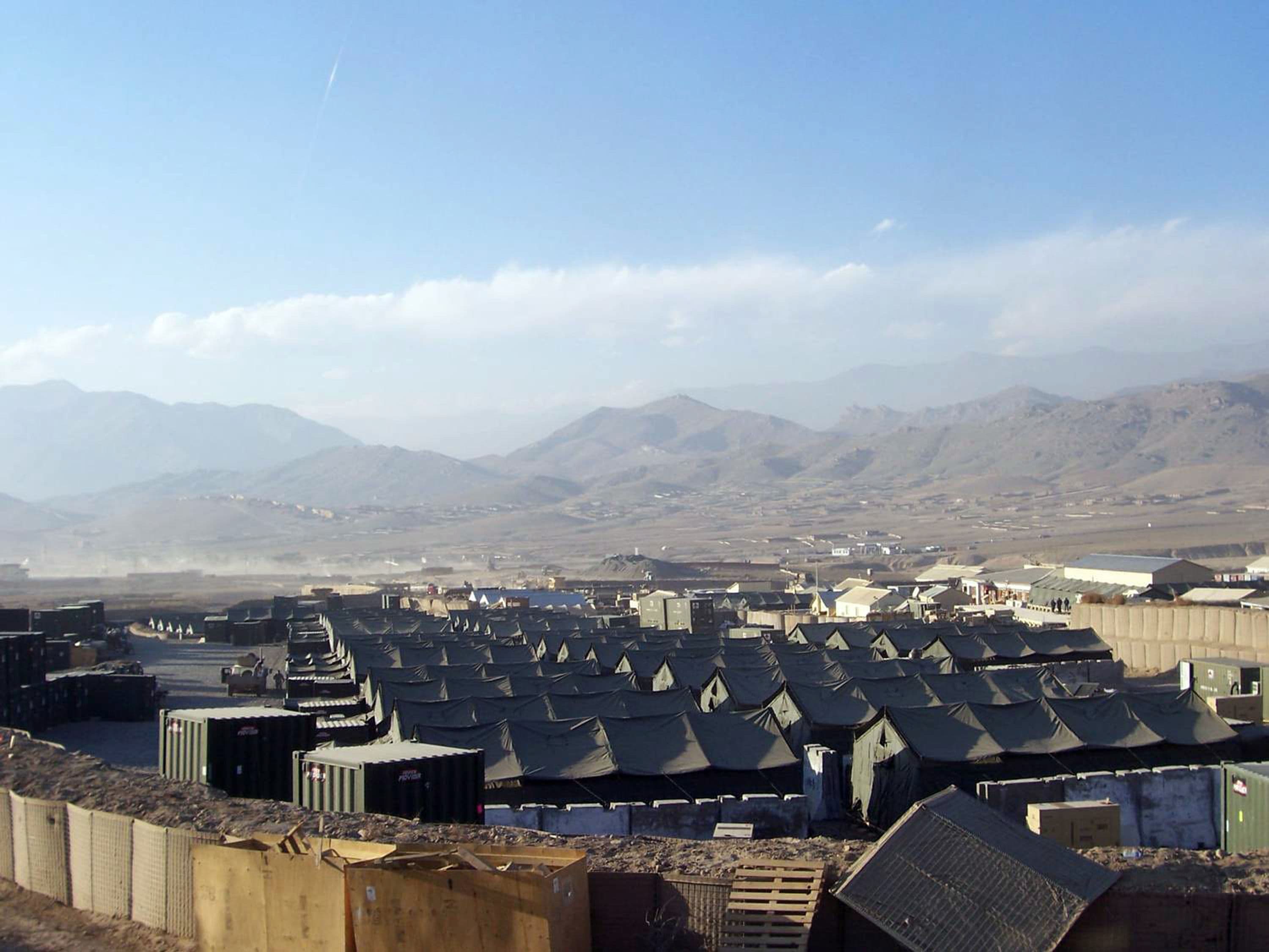 Tent camp at Forward Operating Base Airborne