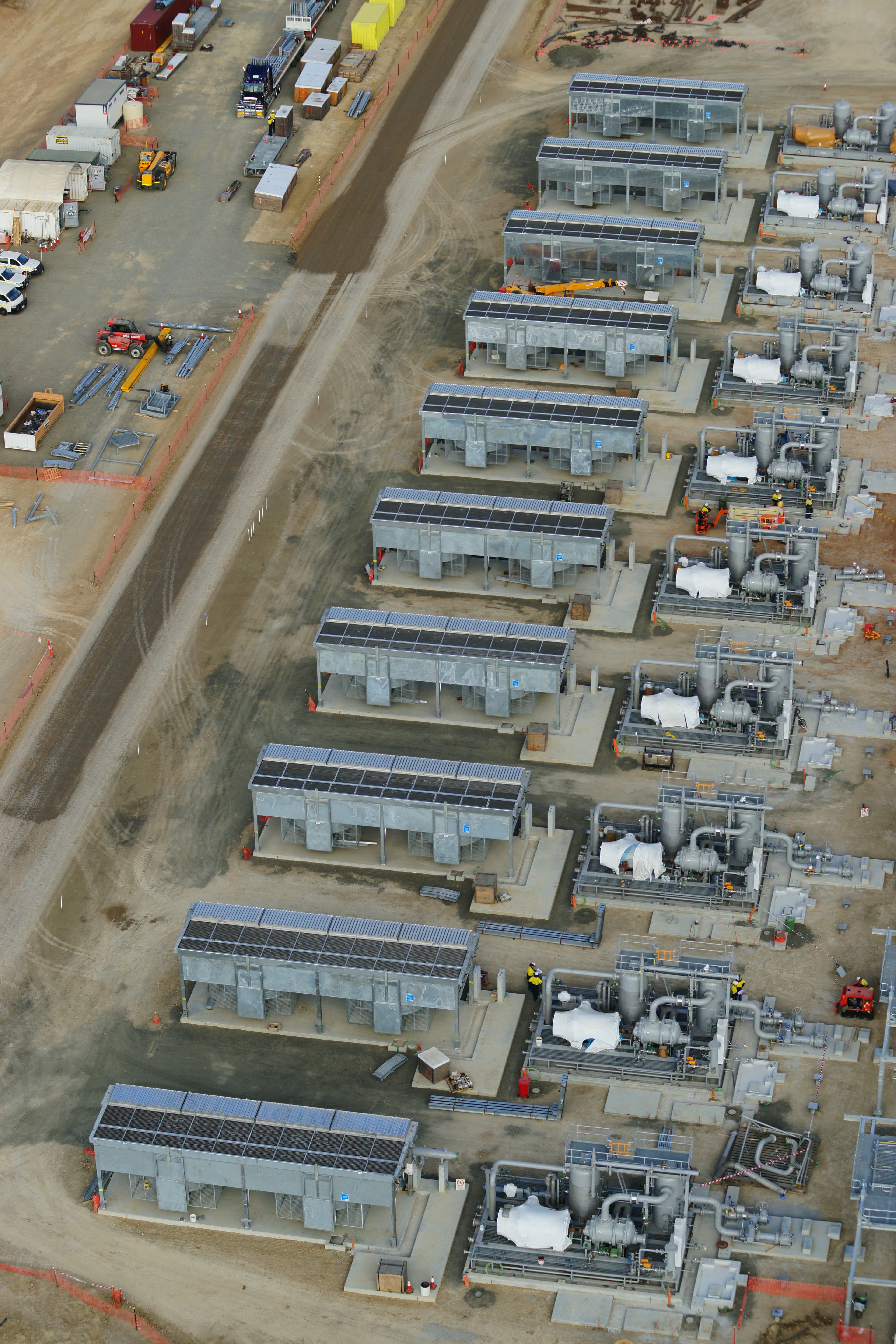 Aerial view of facility detail